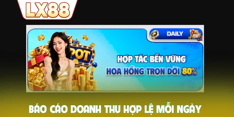 Báo cáo doanh thu hợp lệ mỗi ngày