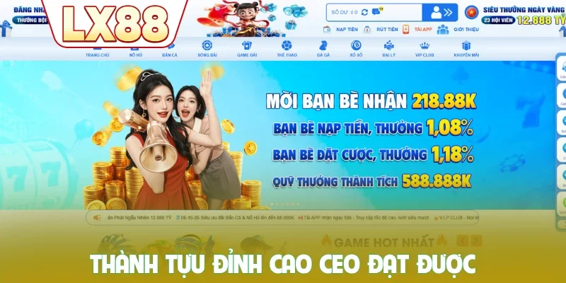 Thành tựu đỉnh cao CEO đạt được
